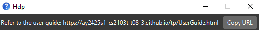 help message